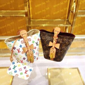 Designer bag Luxury All in Bb Bucket bag Shoulder Bags Designer Women Old Flower Leather Denim Crossbody Luxury Brand Embossed Tote Purse Brown Flower Handbag purseS