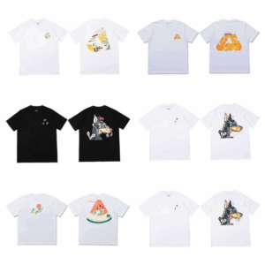 Mens tshirts palaces t shirt Fashion Palaceness T Shirt big P triangle graffiti print trendy Couple Luxury TShirt Men s Designer TShirts Summer with Brand Letter S-XL