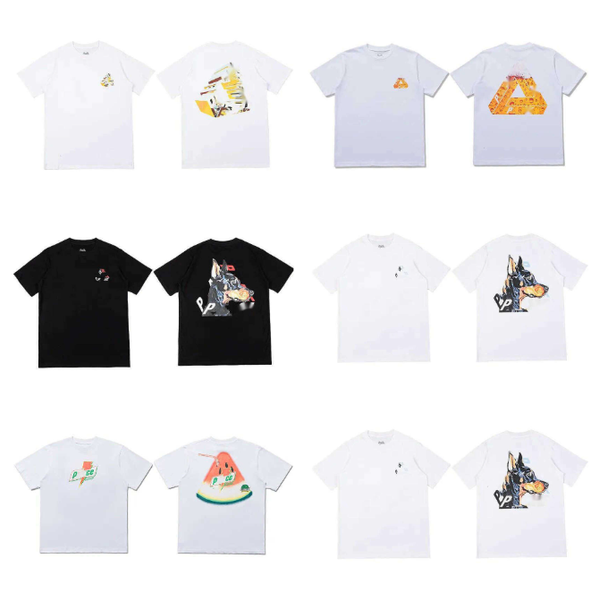 Mens tshirts palaces t shirt Fashion Palaceness T Shirt big P triangle graffiti print trendy Couple Luxury TShirt Men s Designer TShirts Summer with Brand Letter S-XL
