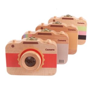 Wooden Childrens Camera Deciduous Tooth Preservation Box Baby Fetal Hair House Storage Boxcollection Birthday Souvenirs