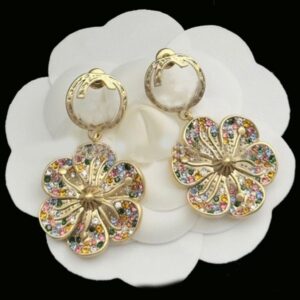 Luxury Designer Earrings Stud High Quality Brand Letter Gold Plated Crystal Earring Party Wedding Jewelry Gifts