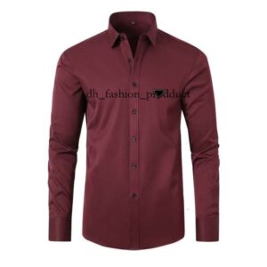 praded Designer men's shirt classic prafa men's long sleeved padel T-shirt men's polo shirt men's business casual shirt luxurious fabric simple style 1db