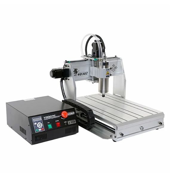 2025 CNC Engraving Milling Machine YOOCNC 4030Z 800W 1500W 3 Axis 4 Axis Mini Desktop CNC Router Engraver for Wood Metal PCB Carving