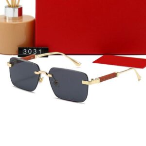 Mens Designer Sunglasses Retro Sunglass Women Frameless Metal Sun glass Small Goggle Adumbral 6 Color Option Eyeglasses Beach Outdoor