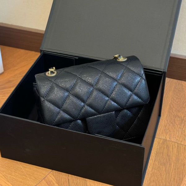 Designer bag Classic Caviar leather Shoulder bag Woman Women luxurys Handbags Messenger Clutch Flap crossbody Wallet lady clutch Fortune bag 18m