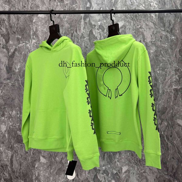 5A Designer chrome hoodie high-quality men's and women's hoodies sweatshirts pullovers letter printed zippers long sleeves street fashion hoodie tracksuit 8c8