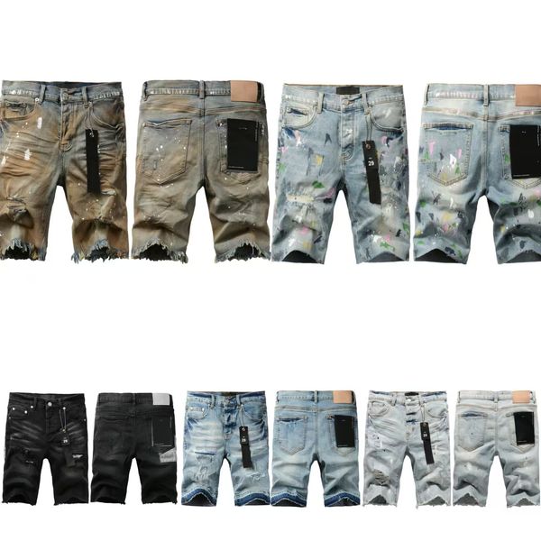 5A Designer Jeans Mens purples jeans Men Jean shorts Pants High-end Quality Straight Design Retro Streetwear Casual motorcycle Sweatpants Designers jean