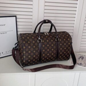 Spring new checked short-distance casual and fashionable large-capacity hand-held travel bag