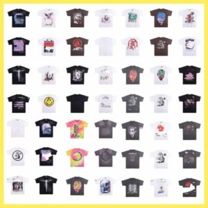 mens tshirt designer tshirt Tees Designer Hellly StartShirts Quality T Shirt Mens Womens Short Sleeve Vintage Wash Hip Hop High Street Graphic T-Shirts asian size