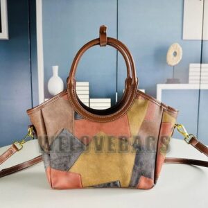 Luxury Shoulder Bag Designer Vintage Patchwork Leather Fashion Large Capacity Tote Bag For Men Women Outdoor Travel Bag 2 Sizes Shopping Bag