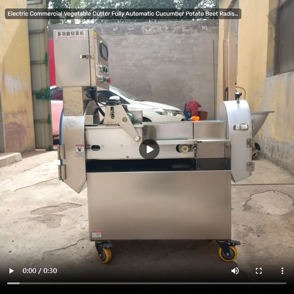 2025 Electric Commercial Vegetable Cutter Fully Automatic Cucumber Potato Beet Radish Shredder
