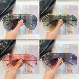 Womens oversized butterfly shaped sunglasses MW226 Womens designer casual sunglasses UV400 protective one piece lens hollow design top quality with original box