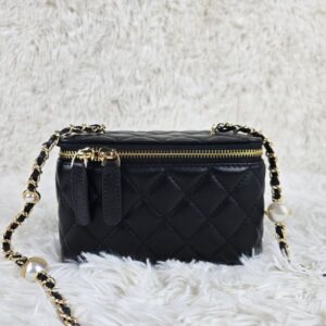 Designer Crossbody Bag Makeup Bag Clutch Handbag High Quality Genuine Leather Gold Pearl ChainCross Body Designer Handbags Shoulder Bags Designers Woman