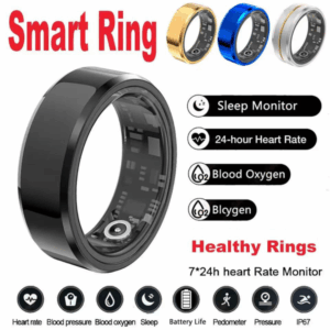 Ceramic SmartRing SR02 Men Women Health Fitness Tracker Ring Waterproof Bluetooth 5.3 Sport Ring Multi-sport Modes Android iOS