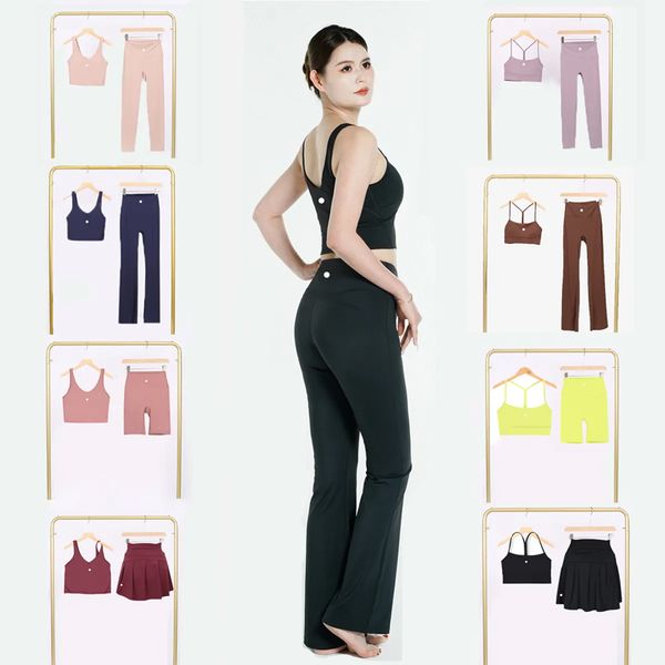 Designer yoga set women's 2-piece set sportswear style gym top U-shaped and Y-shaped bra leggings fitness sportswear yoga wear jogger