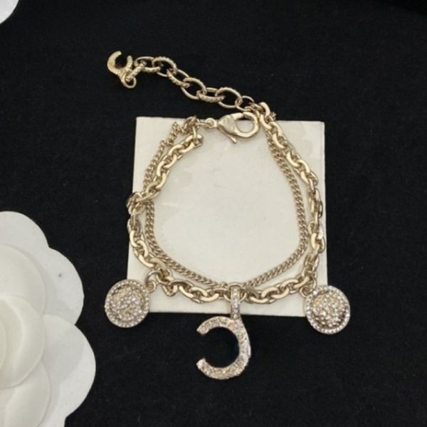Christmas Gift Elegant Gold Plated Letter Bracelet for Girls - Designer Fashion Jewelry