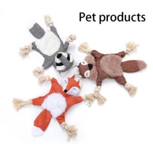 Sounding Plush Cleaning Tooth Training Interactive Fun For Dog Play Pet Supplies Dog Accessories Bone Molar Chew Cute Chew Toy