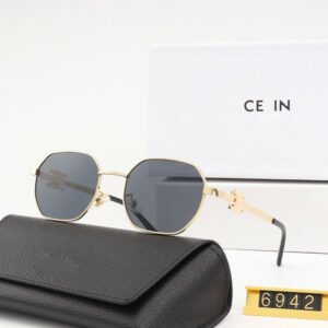 Retro Sunglass Designer Sunglasses for Women Men Metal Frame Luxury Sun glass Oval Lens Trend Vintage Goggle Adumbral Summer Travel Transparent Elegant Eyeglasses