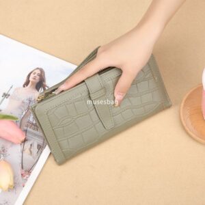 European and American women high-end and cute PU Korean style long practical and versatile wallet mini ins student 20% discount wallet