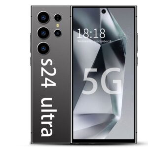 S24 Ultra Dual SIM 4G 5G Phone 16GB+1TB 6.8HD+ Display 13MP+50MP Camera Android 13 Mobile Fingerprint Face ID GPS Titanium Black