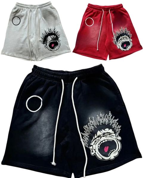 Vintage-Inspired Scream Graphical Hippie Shorts