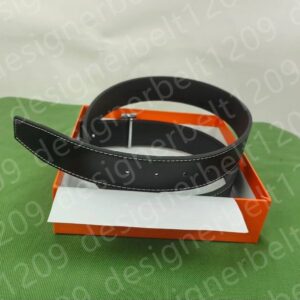 Wholesale Betls 2023 Mens Womens Designer Belt Genuine Cowhide Leather black Gold+silver Buckle Size 105-125CM with orange Box Free ship