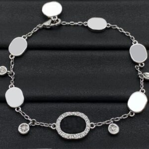 Classic Bracelets Bangle Letter Chain Bracelet Titanium Steel Designer for Women Jewlery Gifts Girls Gold Silver Bracelet with Box 10A