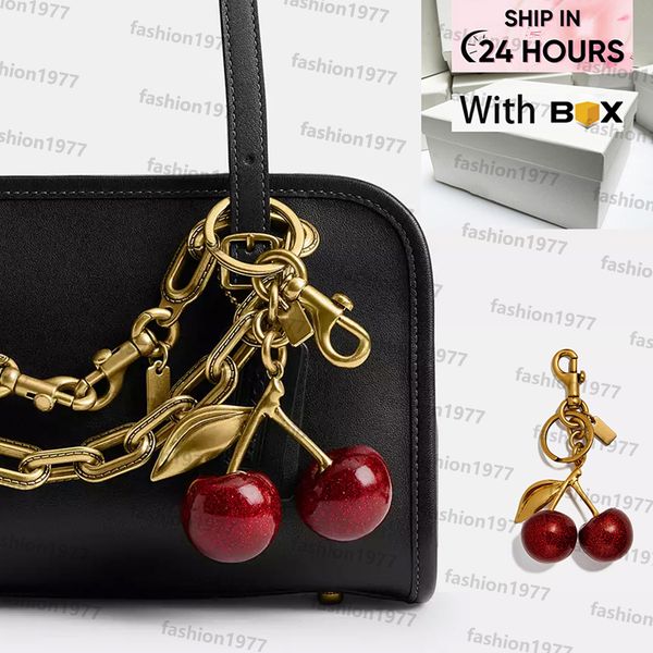 Bag Charm keychain for Women cute bag charms fruit cherry Classic Pendant Fashion Key Rings quality Refreshing Style key chain Lanyards