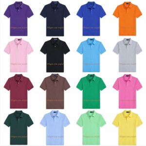 Men T shirt Casual lapel T shirts Handsome Fashion T-Shirts Men Short Sleeve multi color Solid classic t shirts Breathable tee chemise designer tee ss