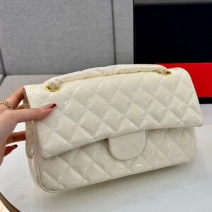 Luxury designer bag Shoulder Bag Designer bags Top Tier Quality Fashion womens bags Gold chain bag Glossy Leather Bag 25CM Real Leather Caviar Lambskin Classic Purse