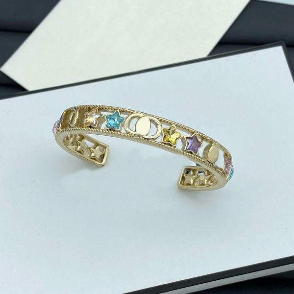 Designer Bracelets Luxury Bangle Gold Plated Wedding Zirconia Bangle Birthday Bracelets Wedding Jewelry Gifts with box