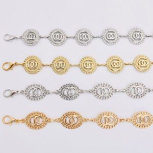 New Woman's Belts Luxury Metal Belts Fashion Lady Waistband Gold Sliver 4 Styles Optional Free Size