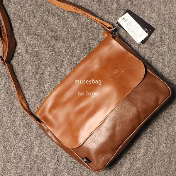 Men's simple single shoulder crossbody bag trend South Korea British crossbody backpack retro horizontal messenger bag