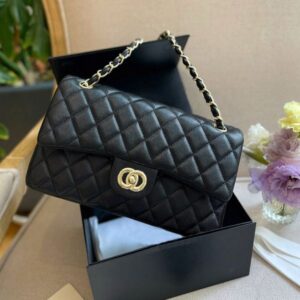 High Quality Designer Bags Shoulder Ladies Fashion Gold Clasp Chain Shoulder Embossed Cowhide Caviar Flap Wallet Designer Crossbody Bag Medium Luxury Bag Limited