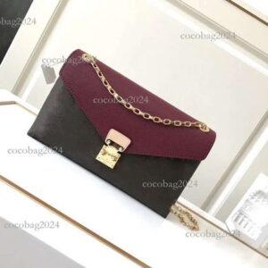 Designers Genuine Leather Shoulder Bags Purse Woman Fashion Clutch Wallet S-shaped Lock Classic Pallas Bag Card Holder Money