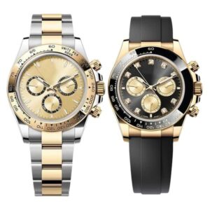 Luxury men's automatic mechanical watch design 41mm watch fashion 904L all stainless steel strap light blue classic swimming night light blue treasure Watches men