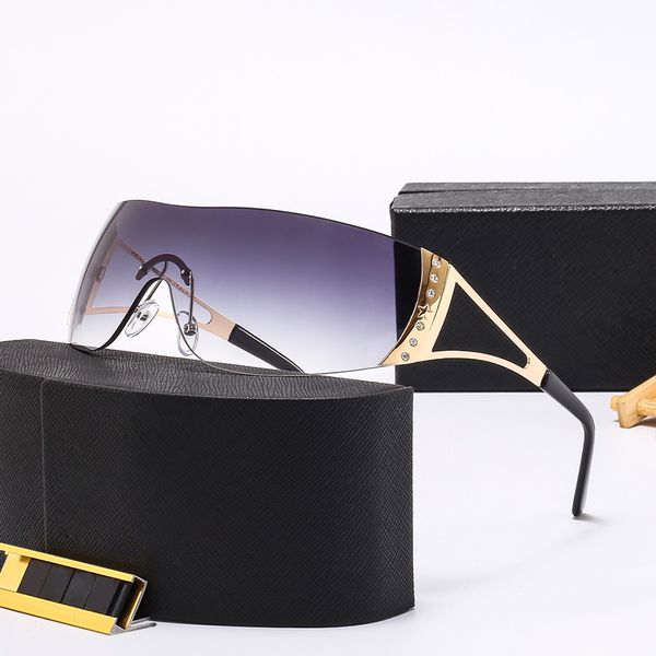 Rimless Sunglasses Designer Sun glasses Goggle Adumbral Fashion Sunglass for Women Men 6 Color Optional