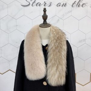 Winter European style warm long fur collar scarf –843025