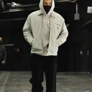 Carrharts Jacket High Quality 25Fw Designer Vintage Washed Canvas Fashion Brand Detroit Casual Loose Outwear Coats Work Clothes carharttlies bdg f27