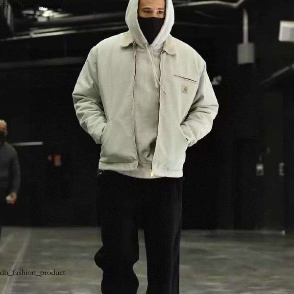 Carrharts Jacket High Quality 25Fw Designer Vintage Washed Canvas Fashion Brand Detroit Casual Loose Outwear Coats Work Clothes carharttlies bdg f27