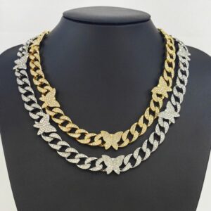 Chic Urban Fashion Statement Piece – Glittering Diamond Accent Choker Ideal For Both Genders