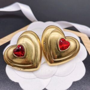 High quality 18K gold love earrings unique design designer earrings retail wholesale monopoly