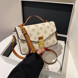 New women's handbag fashion printed single shoulder small square with a variety of texture cross-body bag002