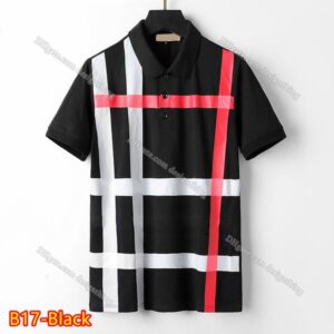 Fashion T Shirt for Men Designer Cotton Plaid Pattern High Quality Soft Fit Asian Size