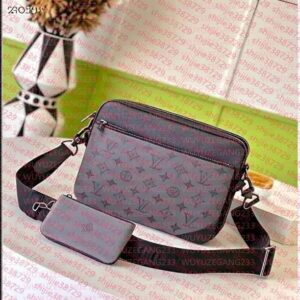 Top 3 piece Quality Messenger Bag Cross Body Leather Patchwork Men Women handbag shoulder bags designer fashion wallet phone Wallets purse tote bag