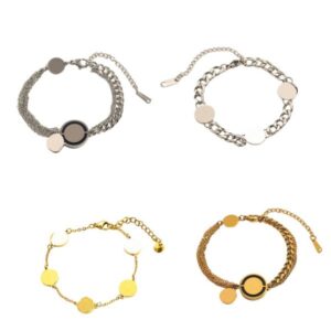 mens bracelet designer gold bangle bangles for women 18k gold jewelry Girl women men boy flower bracelets elegant Love 18K Gold silver Bangles engraved bracelet