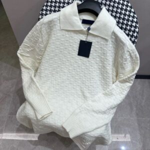 New luxury Men's Sweaters Sweatshirts Hoodie Men Knitted Sweater Embroidery Brand full body grid pattern Long Sleeve Sweatshirt Loose ma'am Hoode Men's Clothing