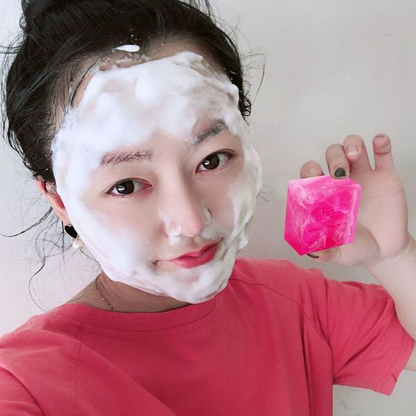 Fragrance Essential Oil Handmade Soaps Solid Perfume Rose Aroma Fat Pomade Soap Student Cleaning Wash Face Soap Bath Body Shower Soap Facial Cleansing Oil