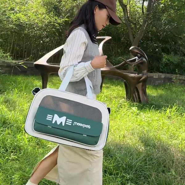 Beni Pet Portable Travel Dog Bag - Stylish Carrying Case with Breathable Material & Side Access