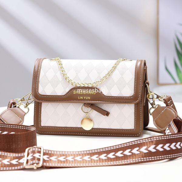 High quality women's designer multifunctional practical small bag high-end diamond grid small square bag fashionable and versatile single shoulder crossbody bag
